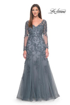 La Femme Evening Dress 31887 - Slate