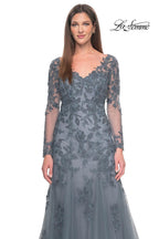 La Femme Evening Dress 31887 - Slate