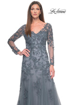 La Femme Evening Dress 31887 - Slate