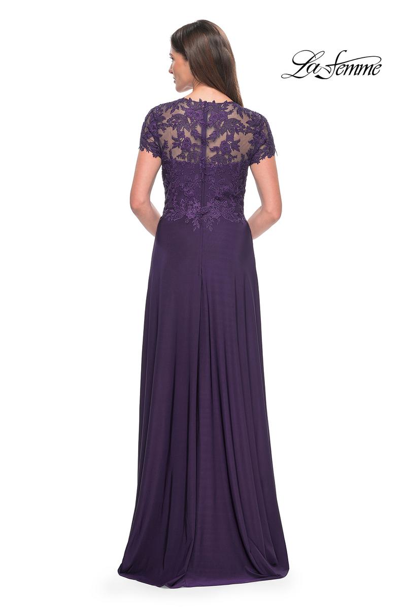 La Femme Evening Dress 31906 - Eggplant