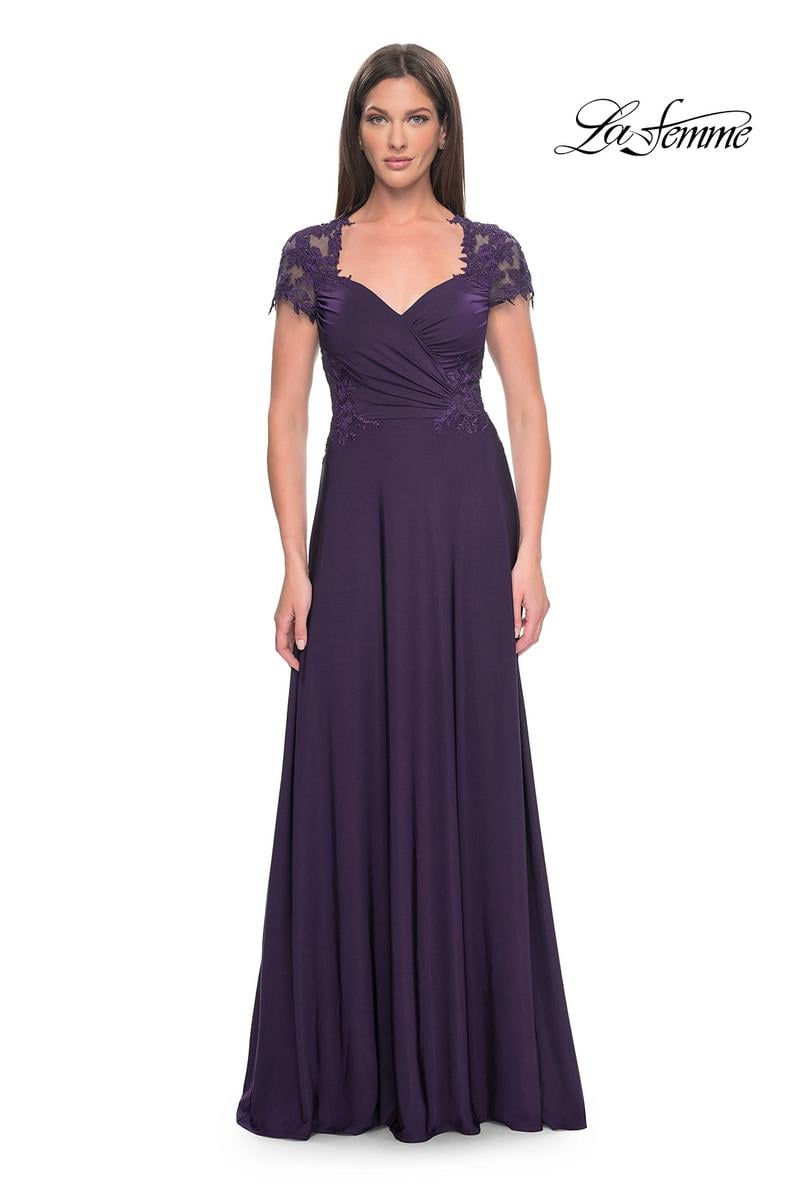 La Femme Evening 31906 - Eggplant