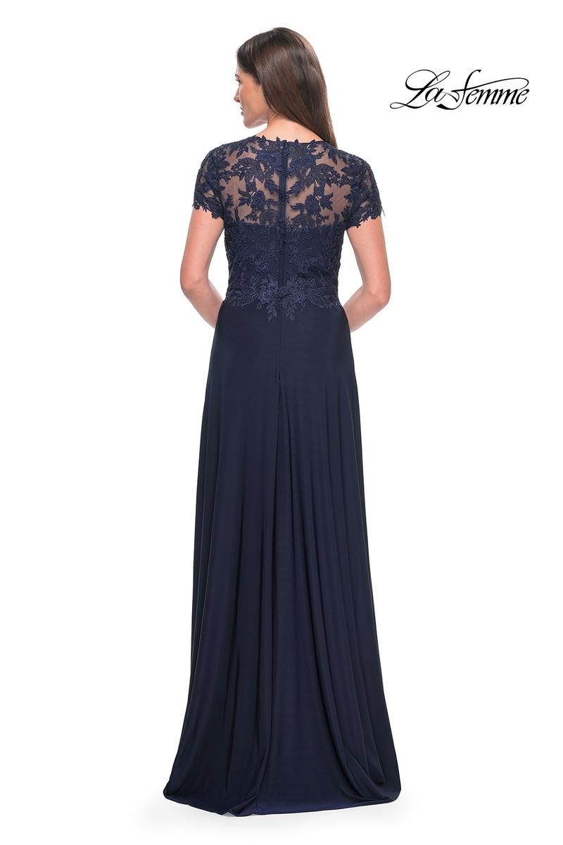 La Femme Evening Dress 31906 - Navy