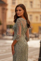La Femme Evening Dress 31909 - Dusty Sage