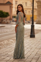 La Femme Evening Dress 31909 - Dusty Sage