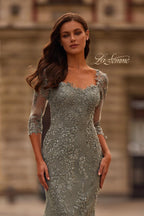 La Femme Evening Dress 31909 - Dusty Sage