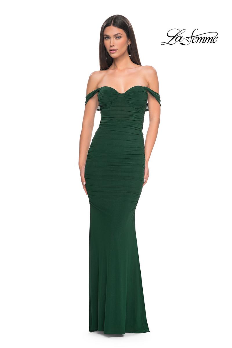 La Femme Dress 31914 - DARK EMERALD