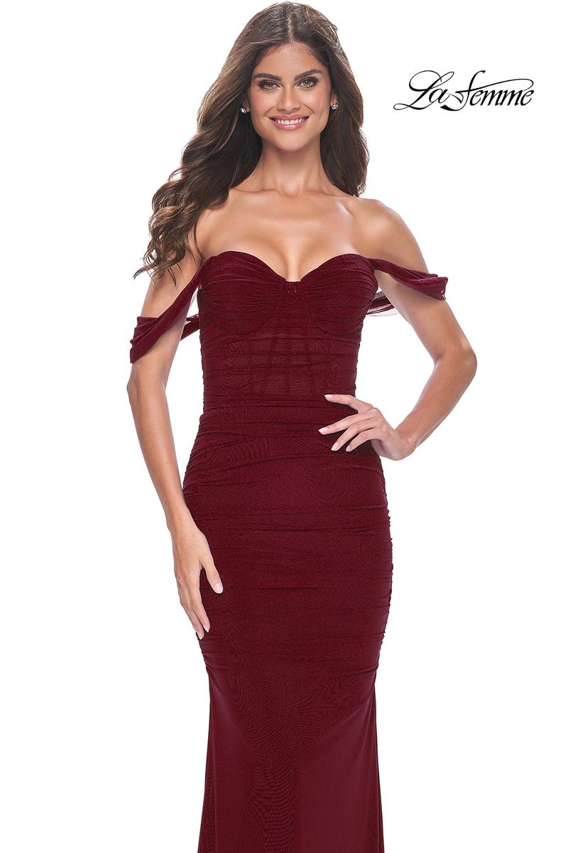La Femme Dress 31914 - WINE