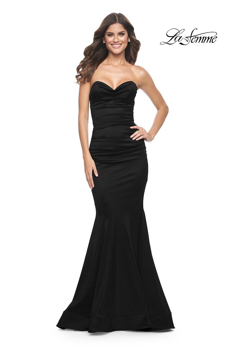 La Femme Dress 31915 - BLACK