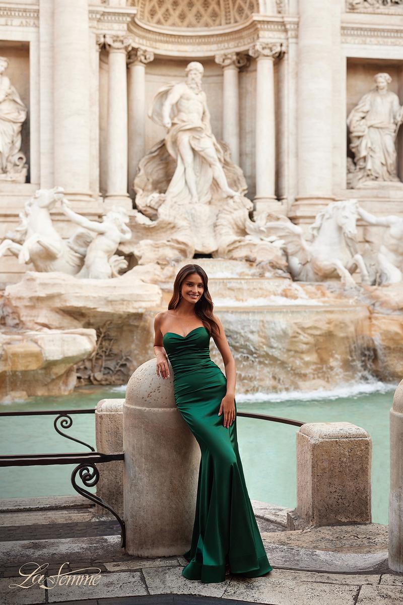 La Femme Dress 31915 - EMERALD