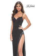 La Femme Dress 31928 - BLACK