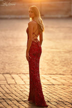 La Femme Dress 31933 - RED