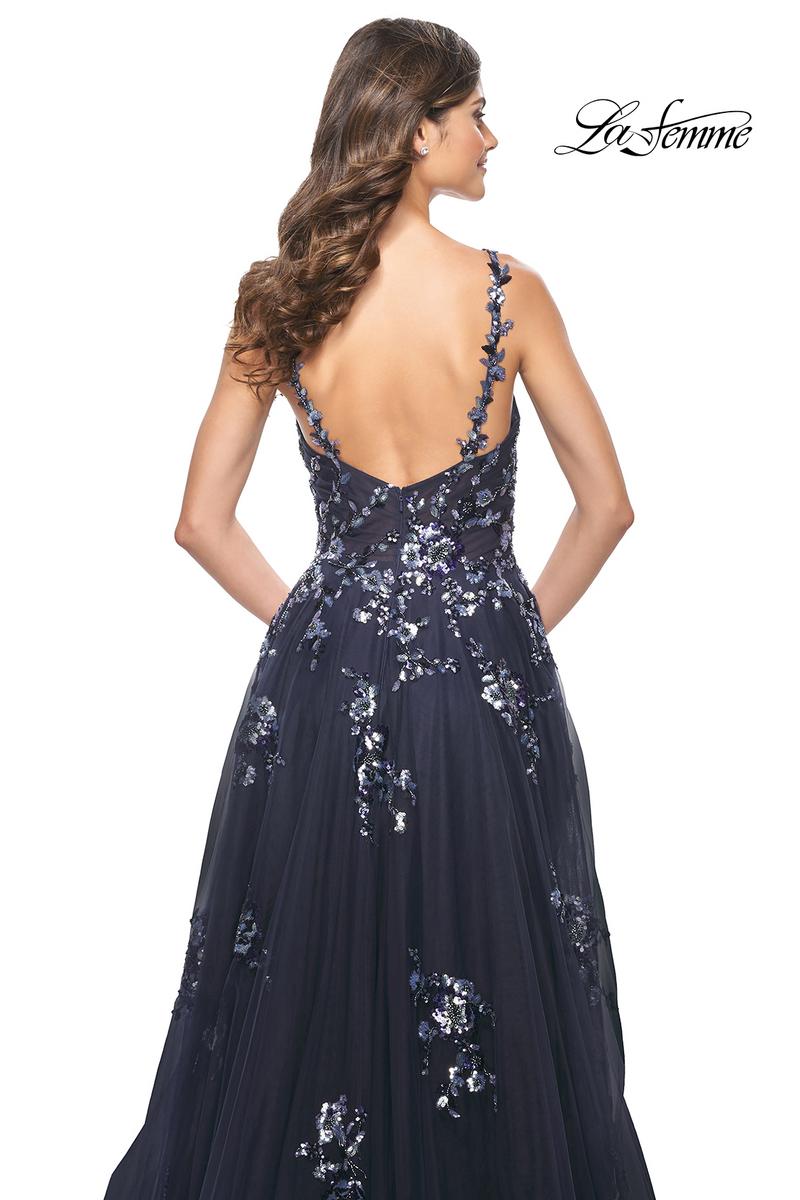 La Femme Dress 31936 - NAVY