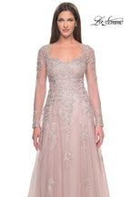 La Femme Evening Dress 31937 - Dusty Mauve