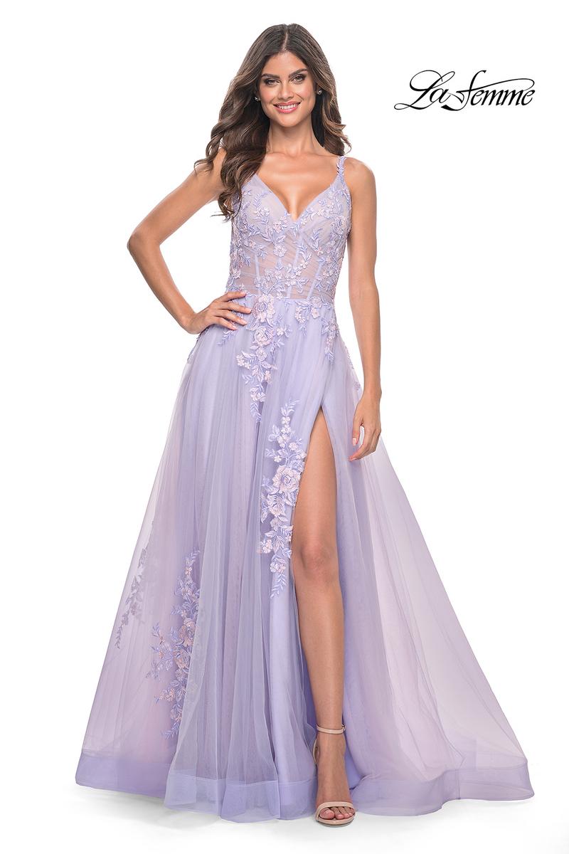 La Femme Dress 31939 - LAVENDER