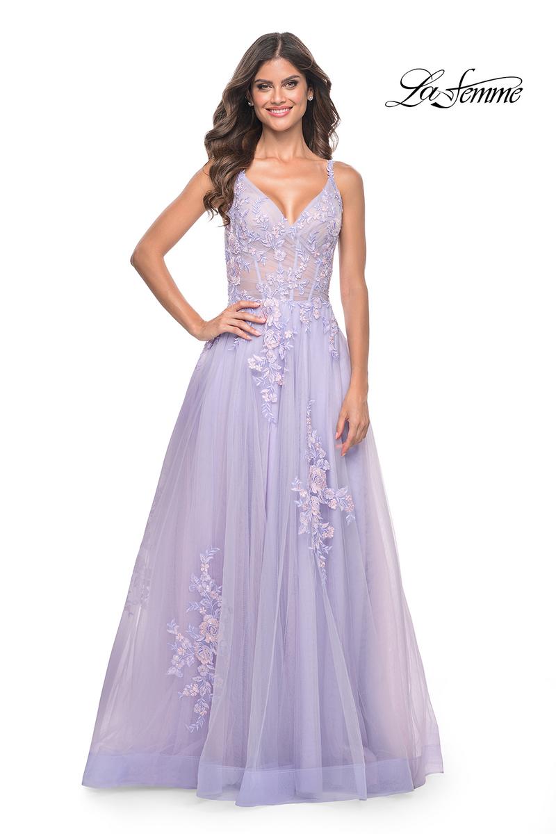 La Femme Dress 31939 - LAVENDER