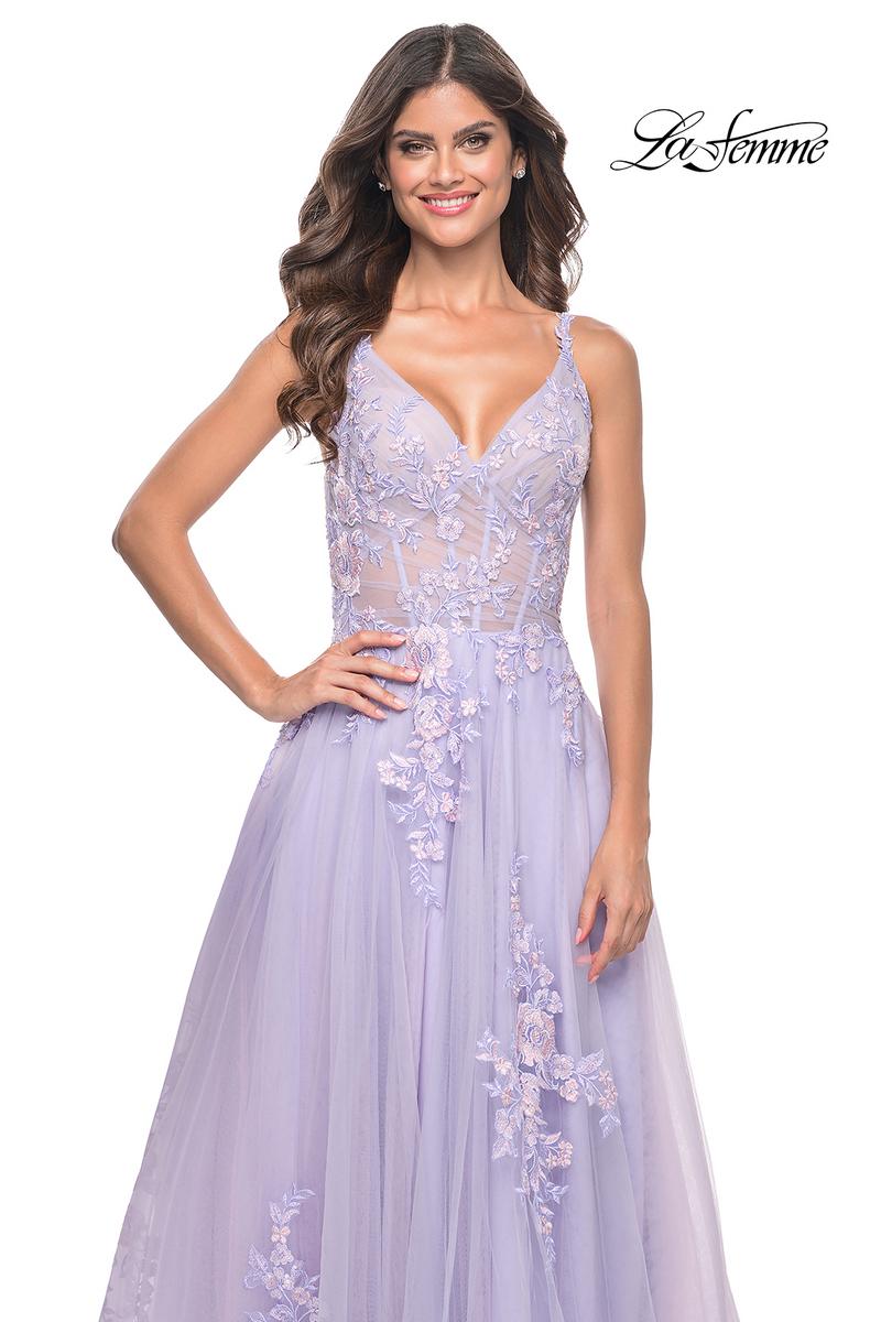 La Femme Dress 31939 - LAVENDER