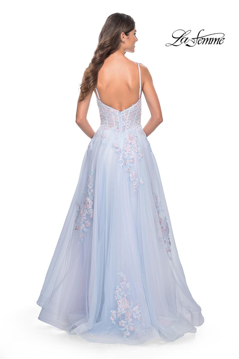La Femme Dress 31939 - LIGHT BLUE