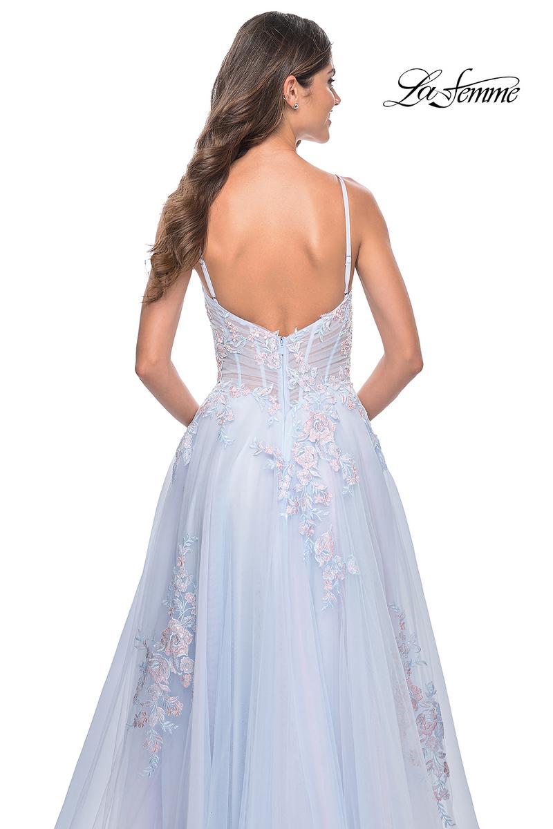 La Femme Dress 31939 - LIGHT BLUE