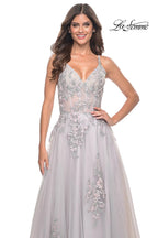 La Femme Dress 31939 - SILVER