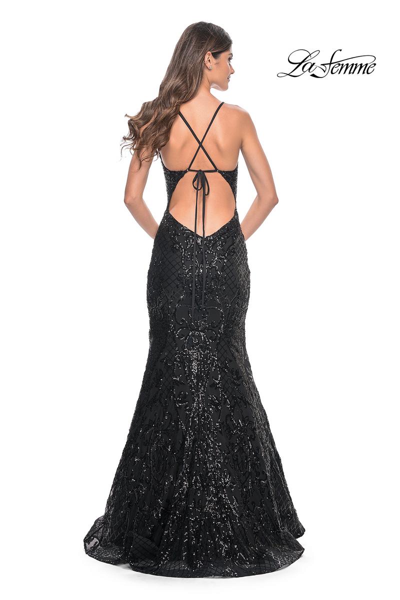 La Femme Dress 31943 - BLACK