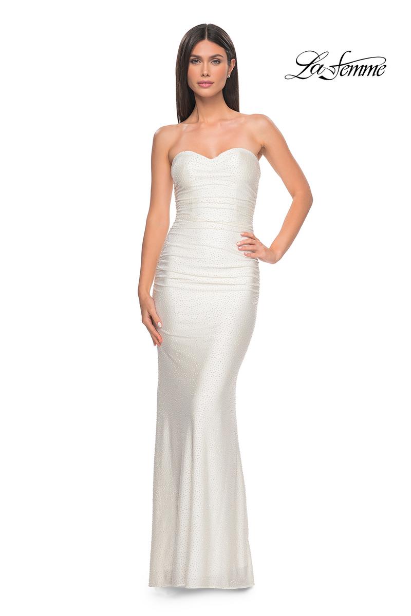 La Femme Dress 31945 - WHITE