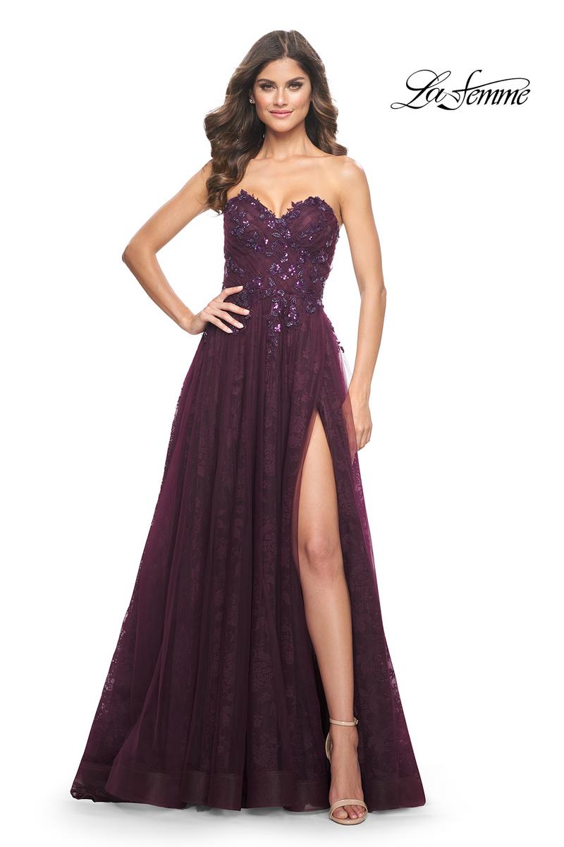 La Femme Dress 31954 - DARK BERRY