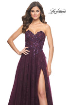 La Femme Dress 31954 - DARK BERRY