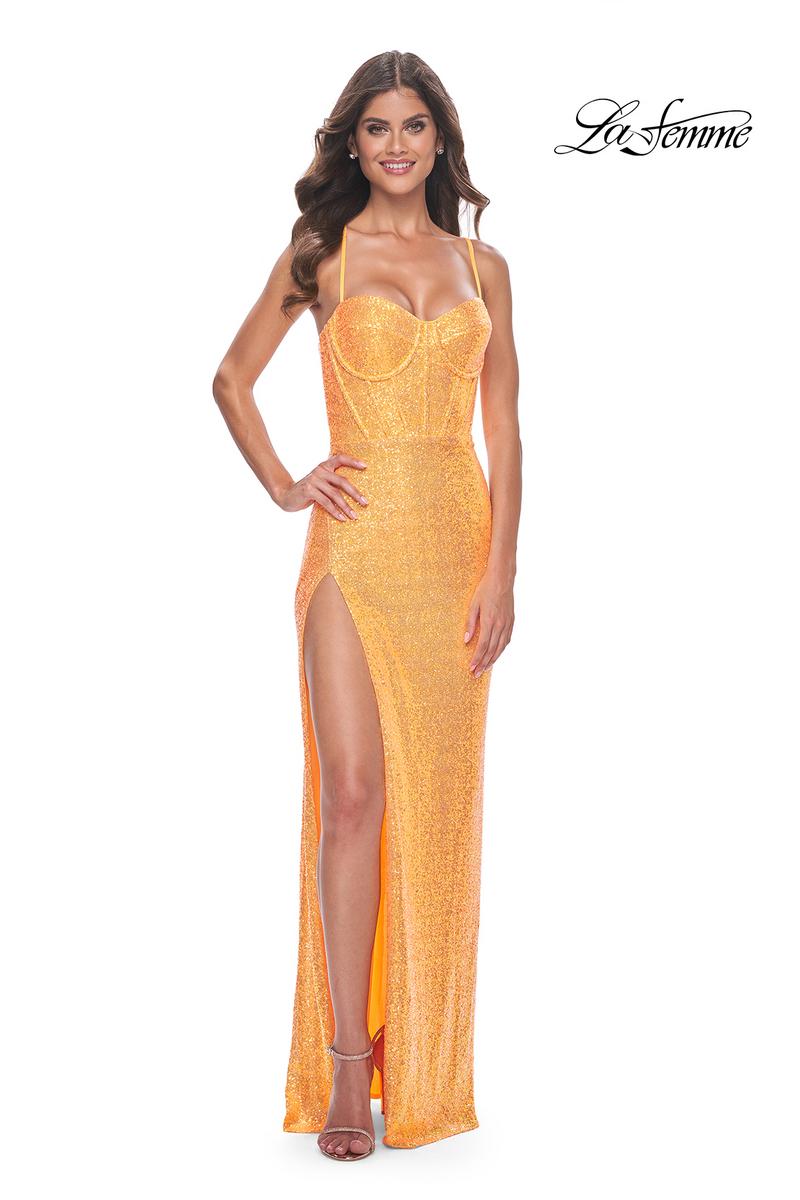 La Femme Dress 31965 - ORANGE