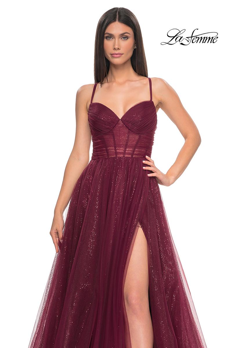 La Femme Dress 31986 - DARK BERRY