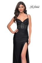 La Femme Dress 31988 - BLACK