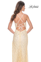 La Femme Dress 31993 - PALE YELLOW