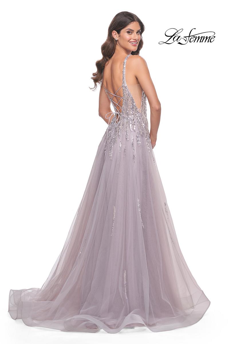 La Femme Dress 31995 - DUSTY MAUVE