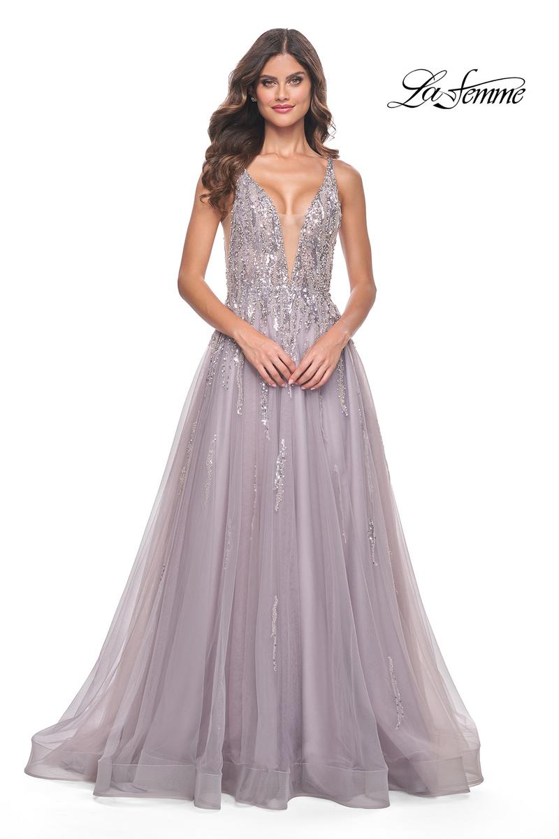 La Femme Dress 31995 - DUSTY MAUVE