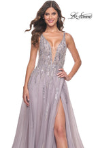 La Femme Dress 31995 - DUSTY MAUVE