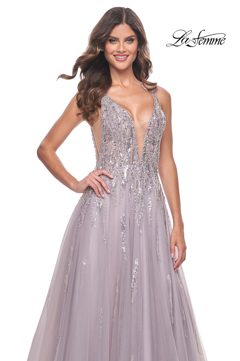 La Femme Dress 31995 - DUSTY MAUVE
