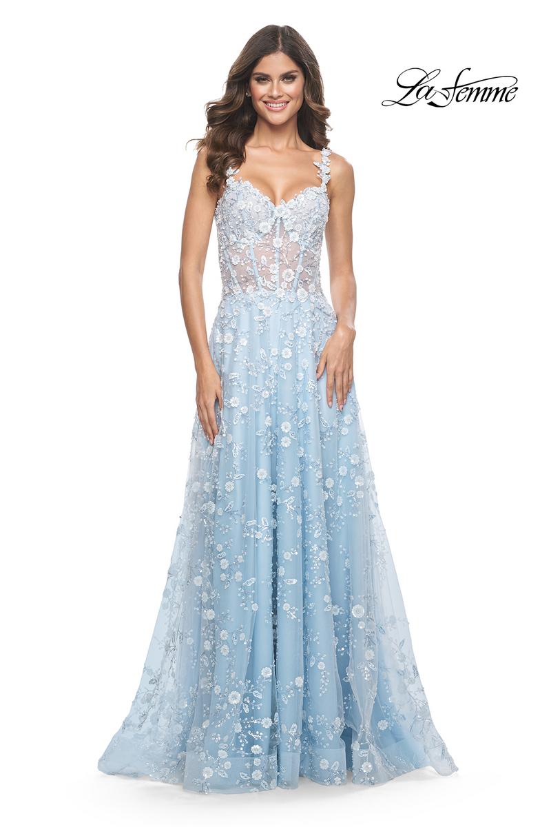 La Femme Dress 31996 - LIGHT BLUE