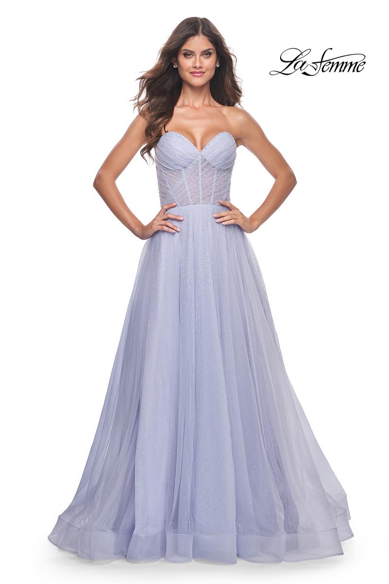 La Femme Dress 31997 - LIGHT PERIWINKLE