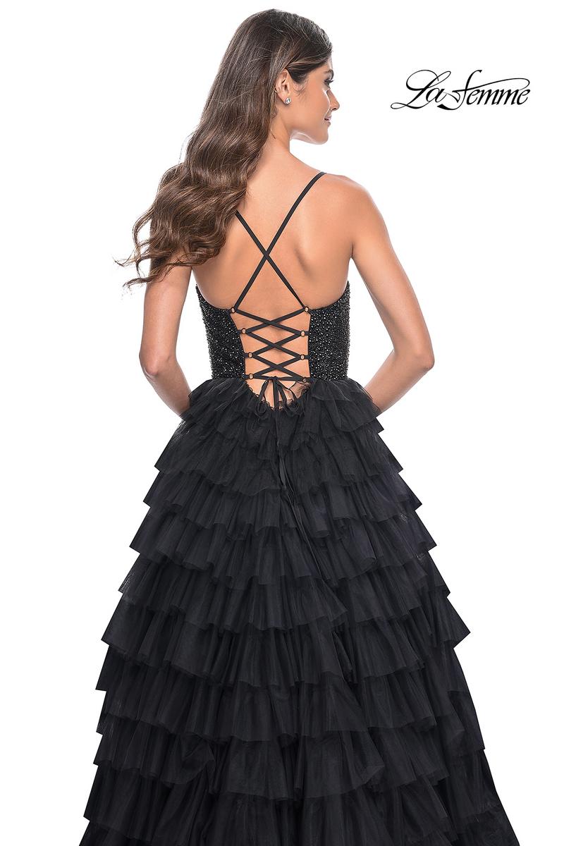 La Femme Dress 32002 - BLACK