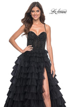 La Femme Dress 32002 - BLACK