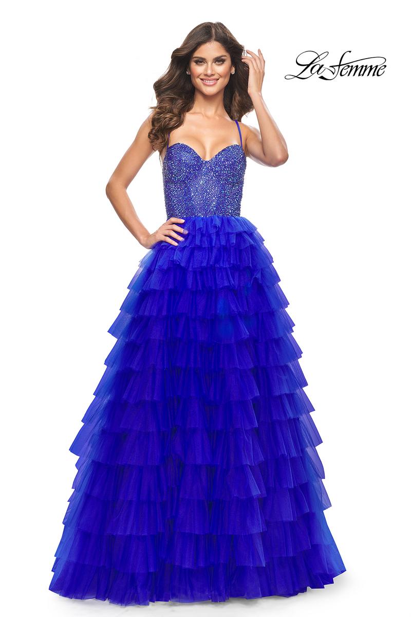 La Femme Dress 32002 - ROYAL BLUE