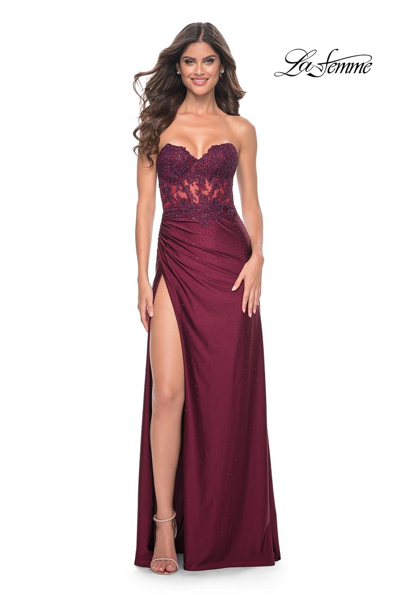 La Femme Dress 32011 - DARK BERRY