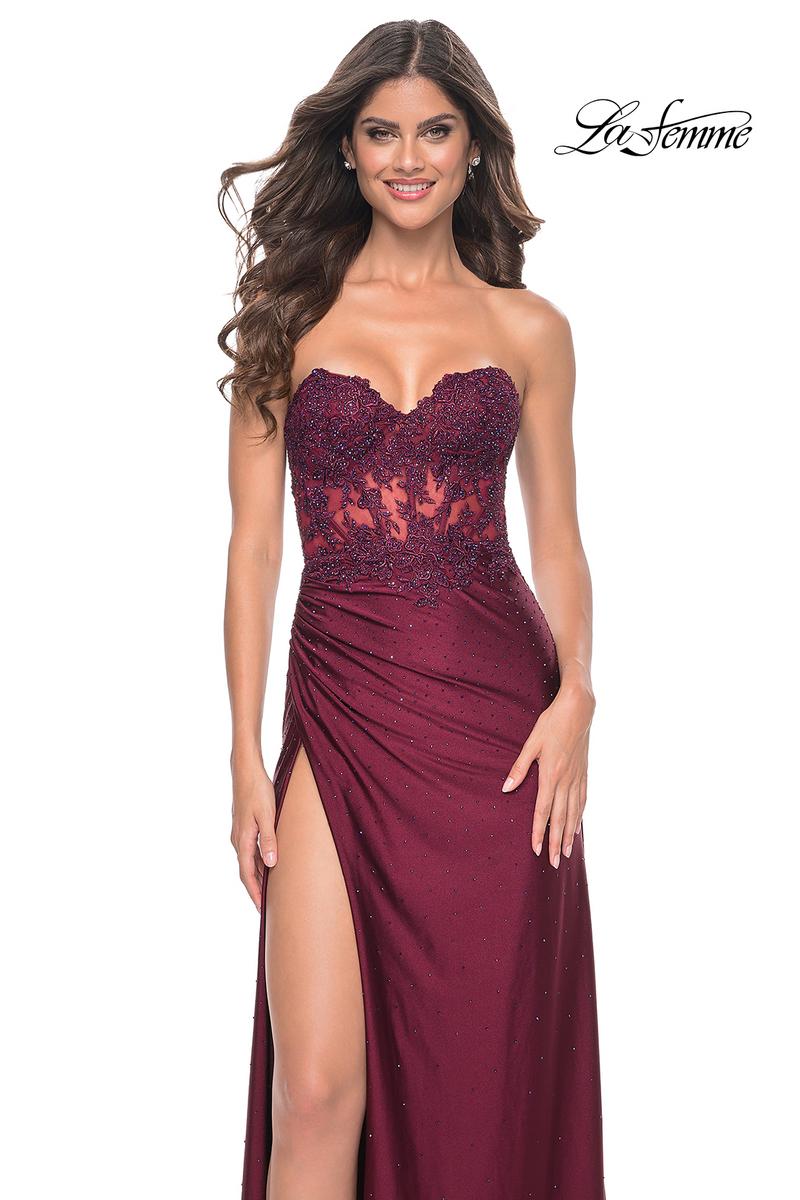 La Femme Dress 32011 - DARK BERRY