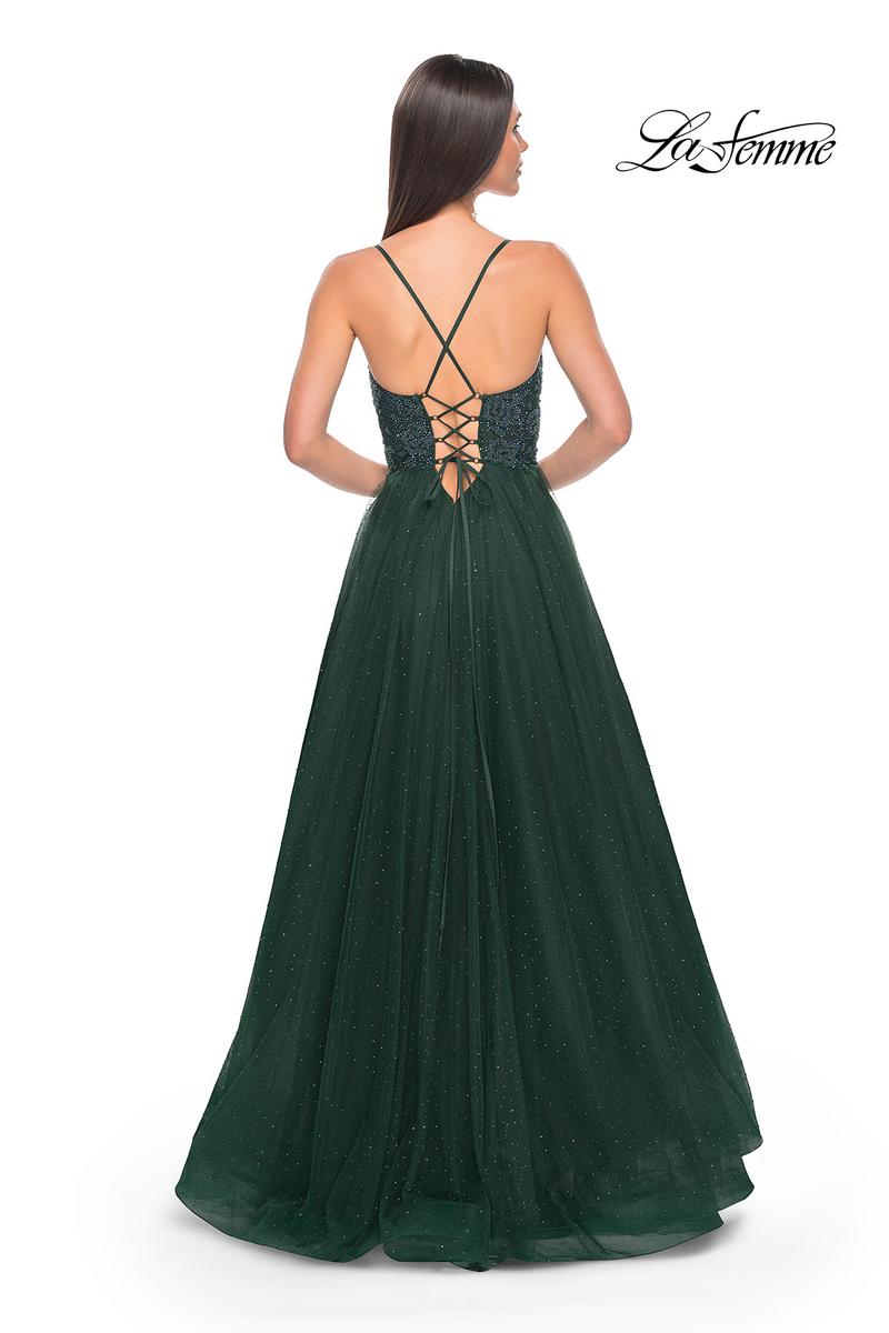 La Femme Dress 32020 - DARK EMERALD