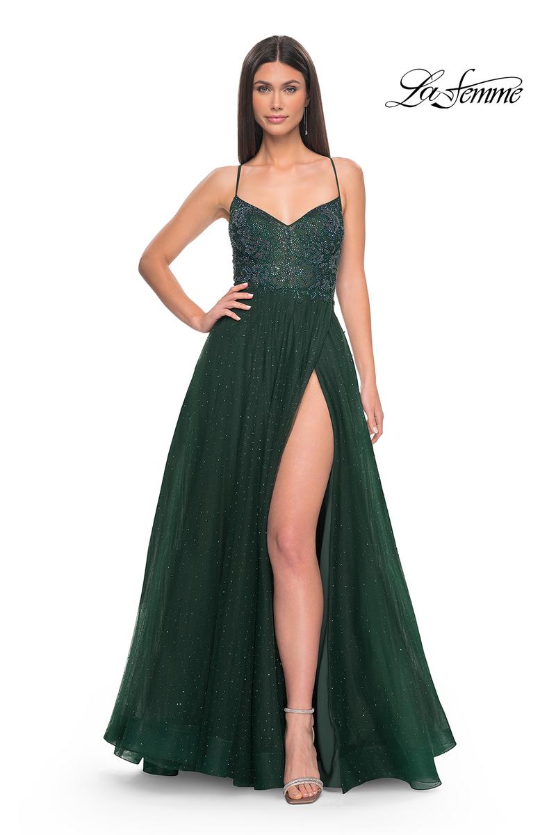 La Femme Dress 32020 - DARK EMERALD