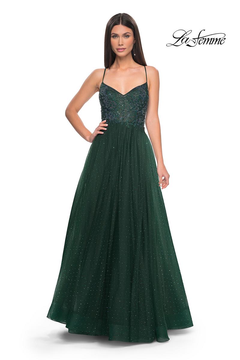 La Femme Dress 32020 - DARK EMERALD