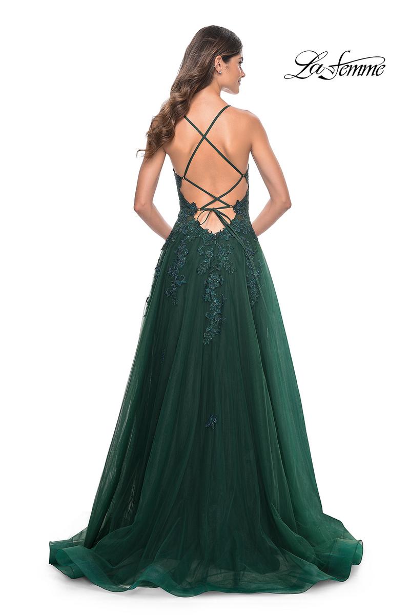 La Femme Dress 32022 - DARK EMERALD