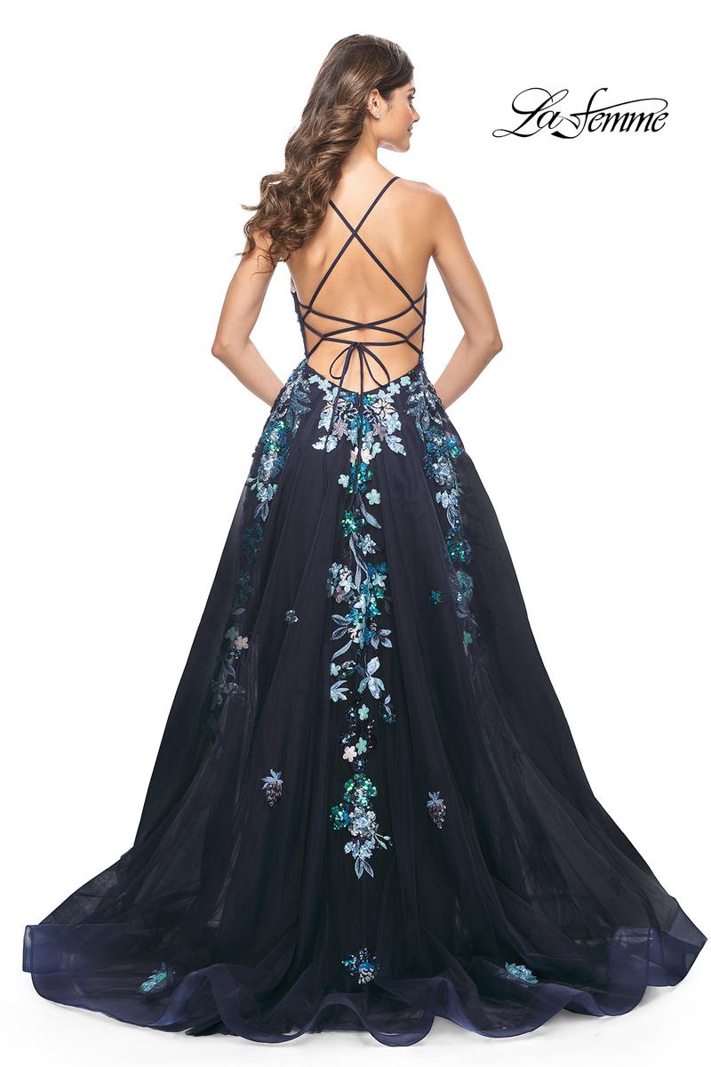 La Femme Dress 32023 - NAVY