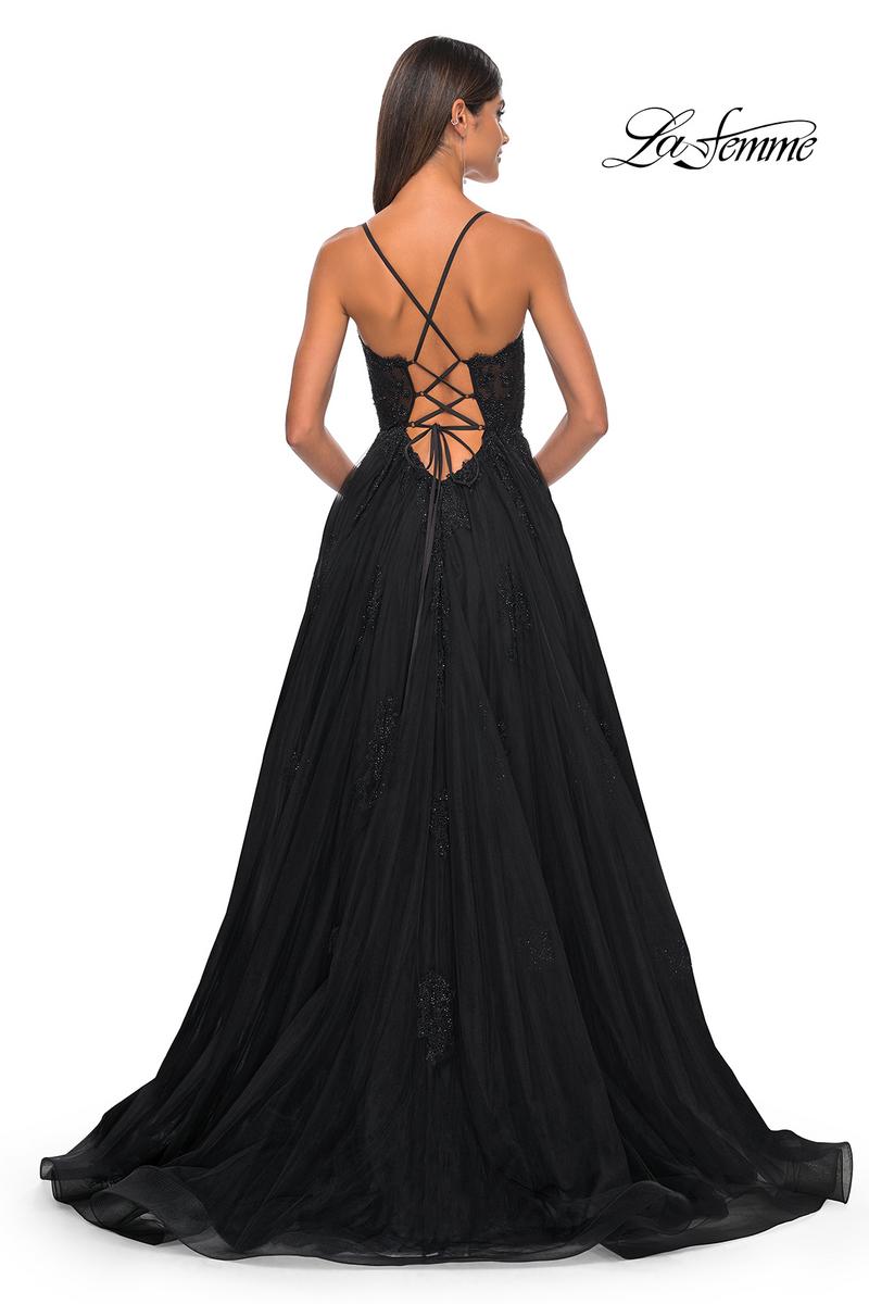La Femme Dress 32028 - BLACK