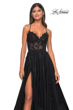 La Femme Dress 32028 - BLACK