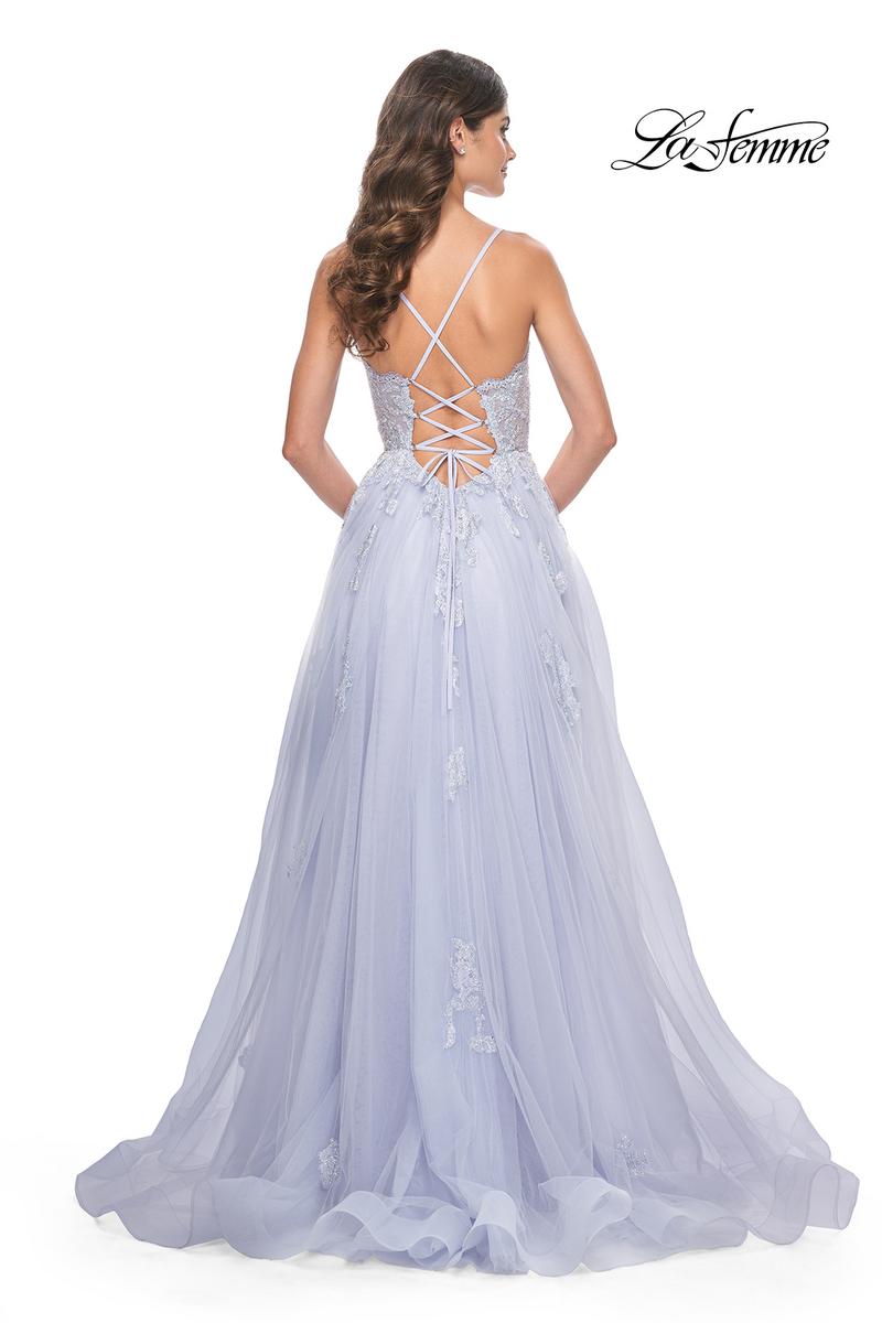 La Femme Dress 32028 - LIGHT PERIWINKLE